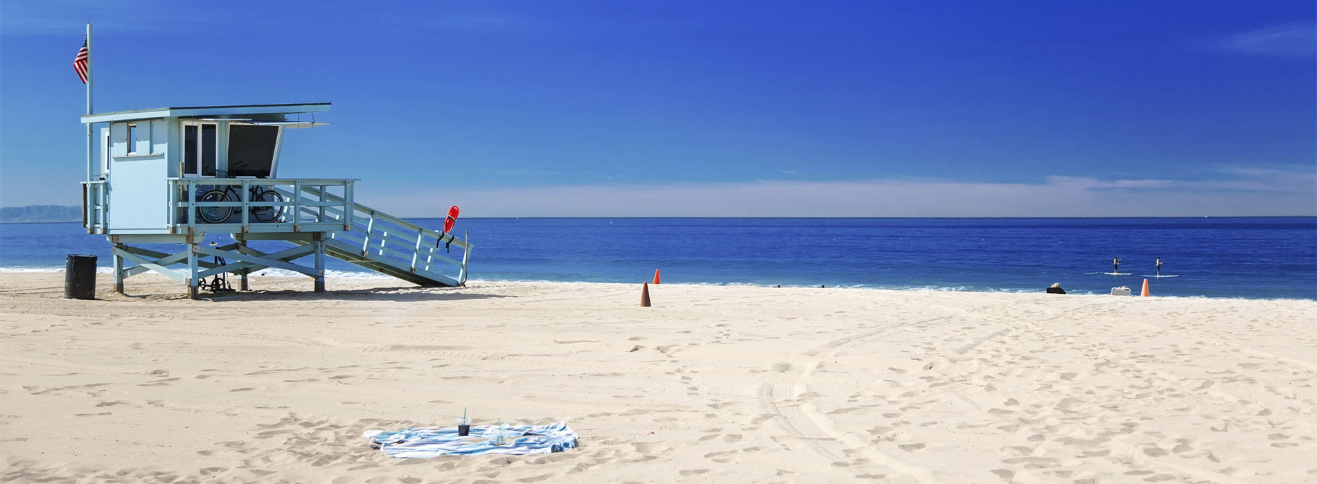 Photo of Santa Monica Beach which represents calmness