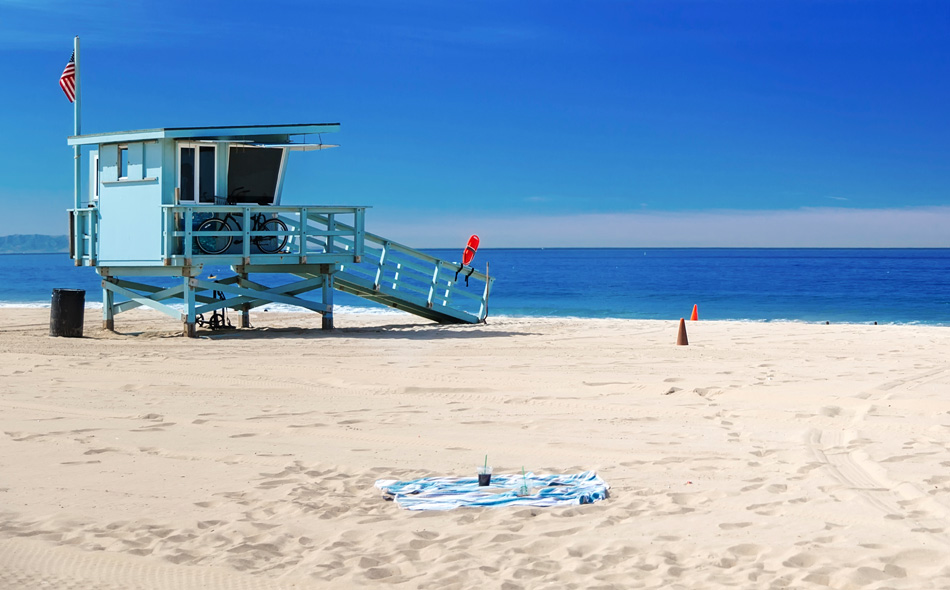 Photo of Santa Monica Beach which represents calmness
